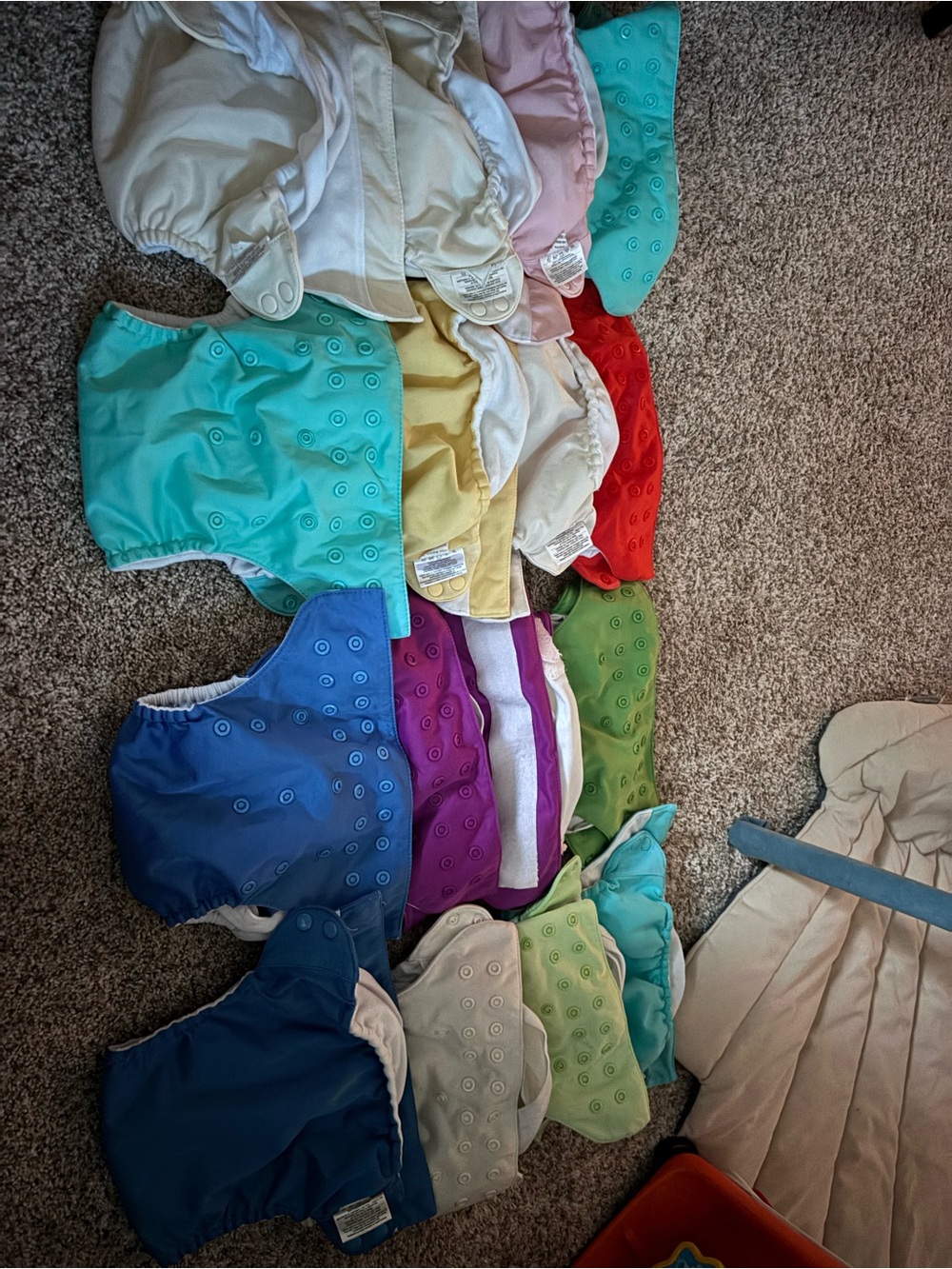 Multi-Color Reusable Cloth Diaper Set for Kids